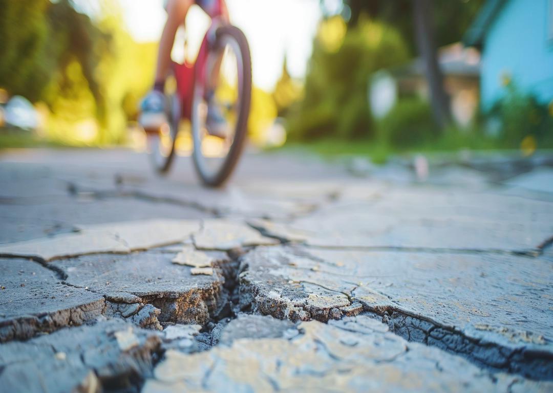 Fix cracked driveways